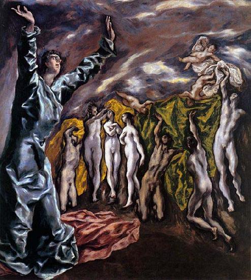 El Greco The Opening of the Fifth Seal oil painting image